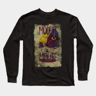 Modest Mouse w/ Halftone Pattern Long Sleeve T-Shirt